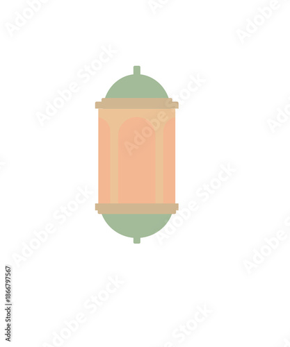 Minimal Islamic Lantern Illustration Representing Soft Light Spiritual Calmness Tradition Culture Ramadan Decor Aesthetic Design