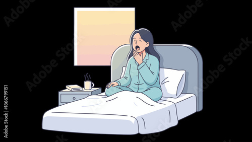 Person in Bed Using Phone While Resting.