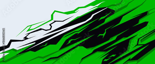 car livery graphic vector with exclusive colors. abstract grunge background design for vehicle vinyl wrap and sports car, racing car, jersey, and banner