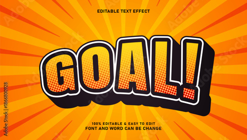 Editable Comic Book Text Effect with Halftone Pattern and Sunburst Background