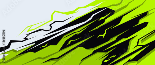 car livery graphic vector with exclusive colors. abstract grunge background design for vehicle vinyl wrap and sports car, racing car, jersey, and banner