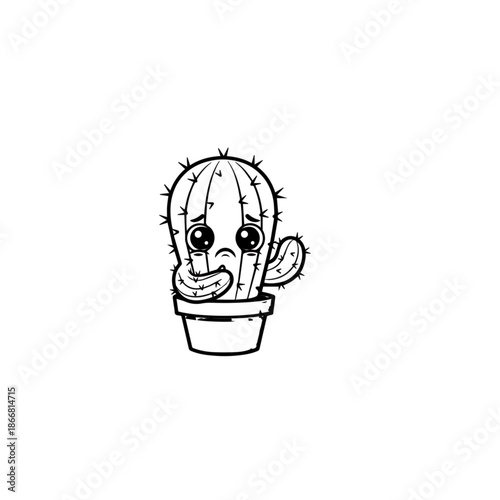 Crying Cactus Character Art