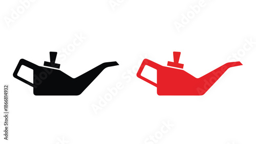 Two tea kettles in different colors - SVG and PNG icons - Vector Icons and Stickers - PNG, SVG, EPS - Glyph and solid icon set - Icon vector - Flat Design Icon - line icon set