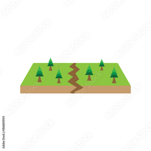 illustration of tectonic plates earthquake