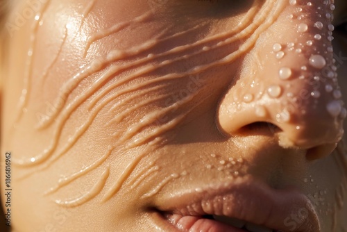 Wallpaper Mural close up of a female face Torontodigital.ca