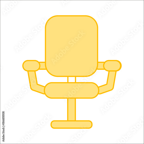 Comfortable swivel desk chair for office work and professional seating