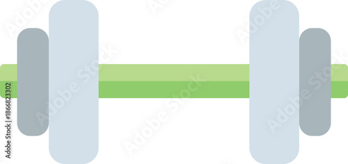 Simple Dumbbell With Light Blue and Green Colors weight fitness