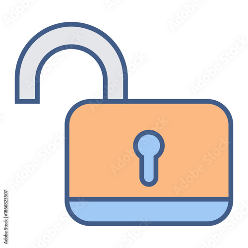 A colorful illustration of an open padlock symbolizing granted access and successful decryption