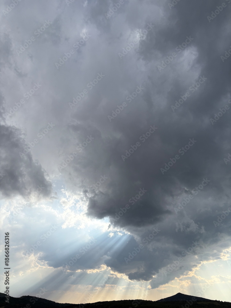 Fototapeta premium storm clouds over the mountains