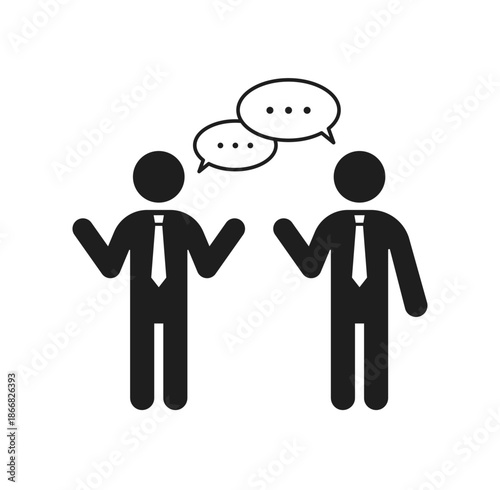 ビジネスマンの会話