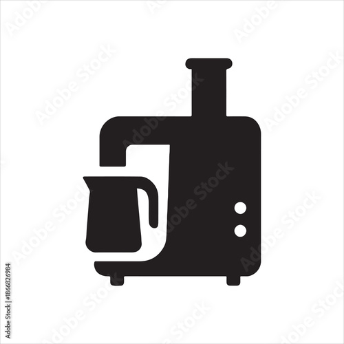 illustration of a coffee grinder silhouette vector icon