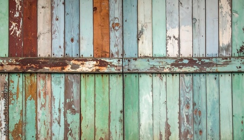 Weathered Wooden Planks Texture Background.