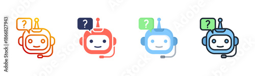 Chaatbot Multi Style Icon Set