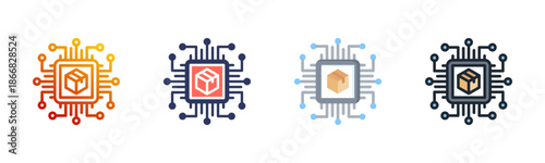 Manufacturing Multi Style Icon Set