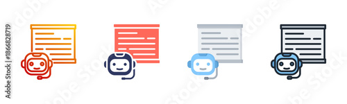 Presentation Multi Style Icon Set