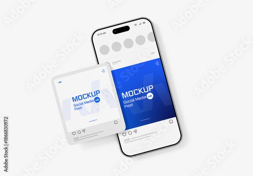 Social Media App Screen Mockup