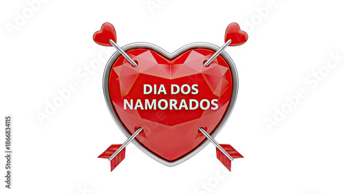 Dia dos Namorados Heart with Arrows