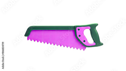 Purple Hand Saw with Black Handle