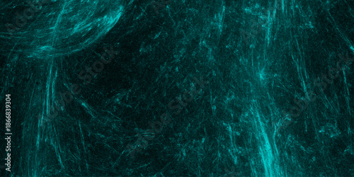 Abstract sea green watercolor hand painted art victor illustration. Dark green painted smoky textured teal color powder explosion. Steam explosion green smoke or fog isolated on black background.