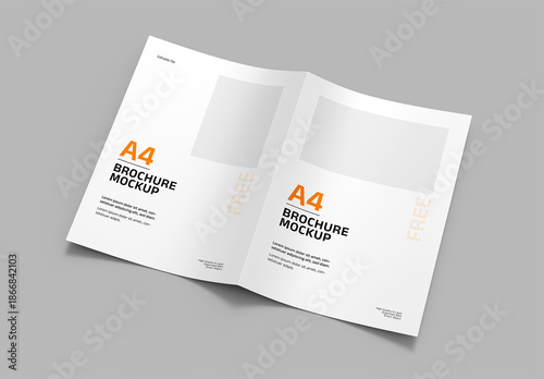 Leaflet Bifold Brochure Mockup