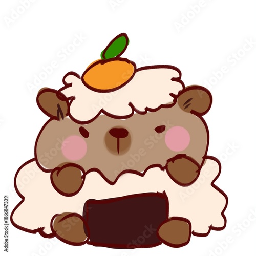 Cute Capybara Illustration For Children