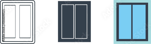 Window icon vector