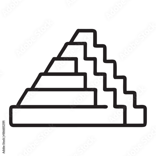 A 3d business concept illustration of a high stairway to success featuring a red carpet on steps leading up toward a light at the top door for achievement