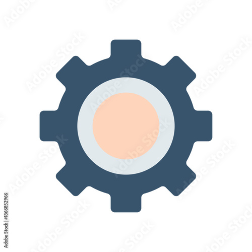 Mechanical gear or cogwheel icon representing system configuration and preferences