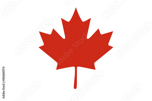 Red maple leaf representing canada national identity