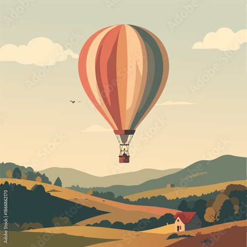 hot air balloon in the sky