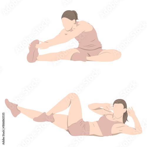 Woman Exercise to Stretch.
