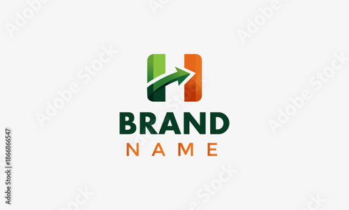 Corporate Growth Arrow Logo Design for Brand Identity