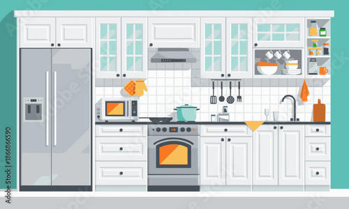 modern kitchen interior