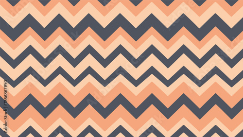 Geometric pattern featuring zigzag design in peach and dark grey hues.