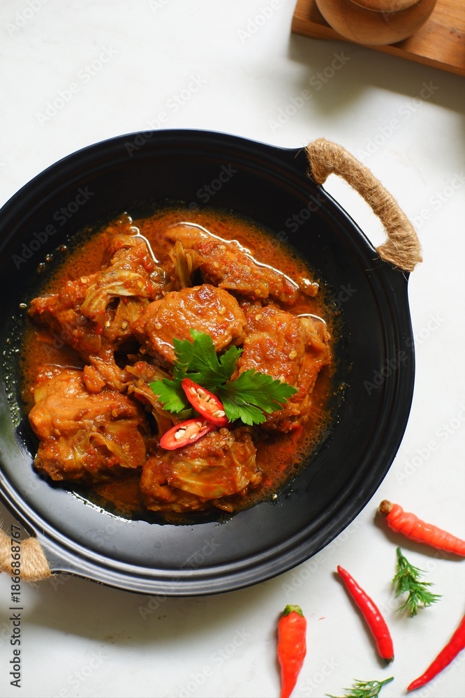 Fototapeta premium beef stew with vegetables