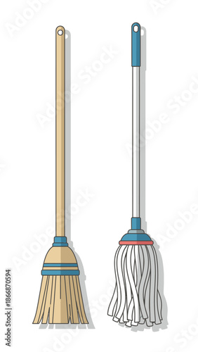 Broom and Mop: Essential Cleaning Tools for Home and Housekeeping