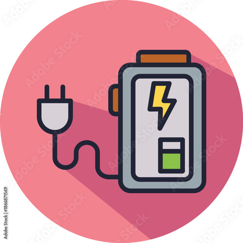 Data Power isometric icon