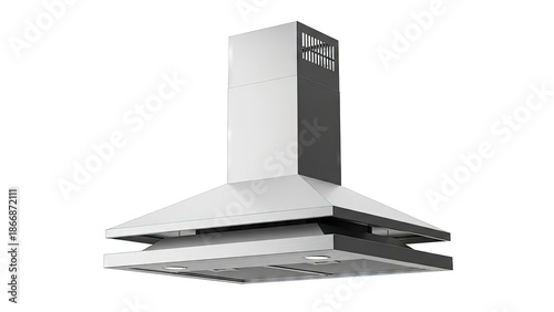 Modern Stainless Steel Chimney Range Hood with LED Lights