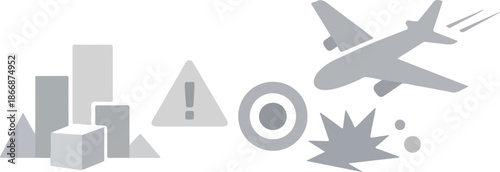 News & Report Concept Graphic - Professional Media Broadcasting Set featuring Digital Microphones, Global News Layout, and Information Analysis for Journalism, Corporate Reporting