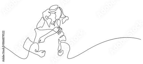 happiness man piggyback girlfriend dating enjoy carefree line art. one line drawing smiling couple day out romantic love concept hand drawn minimalism copy space