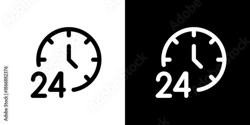 24時間の時計アイコン