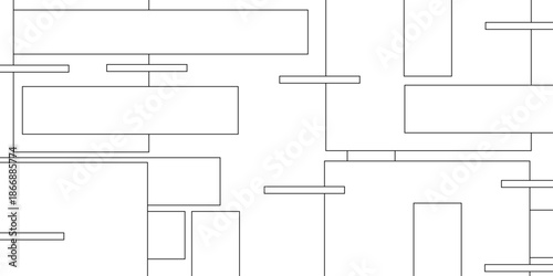 abstract architectural background or modern line concept abstract geometric background arranging with various small pieces of geometric square shapes.