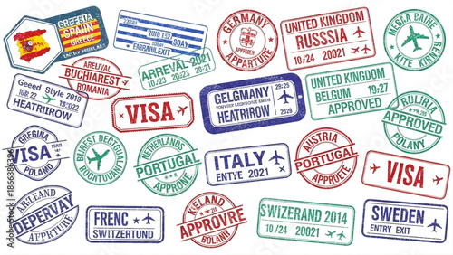 Passport stamp collection