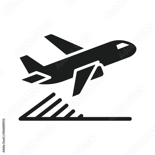 Airplane taking off Vector