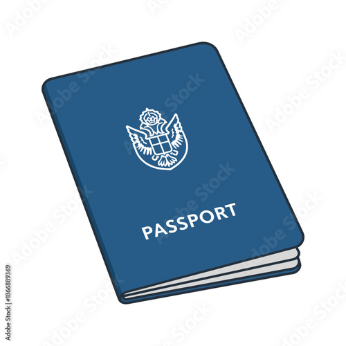 United states passport Vector