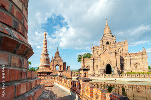 Dai-style architecture in Ruili, Yunnan Province, China.