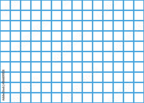 青色のさわやかなマス目の背景イラスト