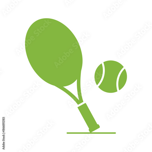 Tennis racket and ball Vector