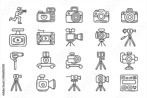 Media Production Icons for Photography and Video UI