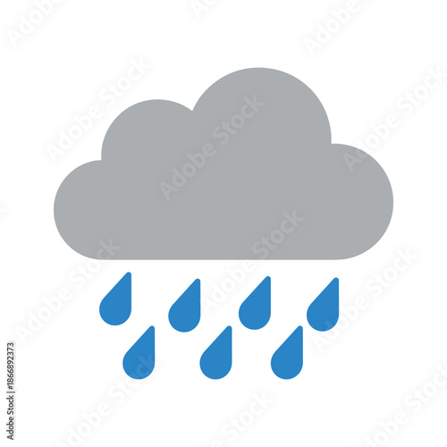 Rainy day cloud Vector
